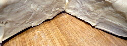 похлебка с семгой и шпинатом под домашним слоеным тестом очарована, околдована. Шаг 10