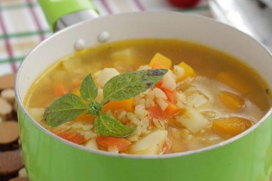 Рецепт похлебки с тыквой, грибами и булгуром