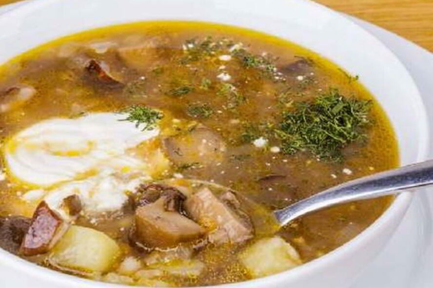 Рецепт нежного грибного рассольника