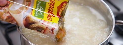 рассольник на курином бульоне с булгуром. Шаг 7