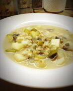 Рассольник с грибами в мультиварке