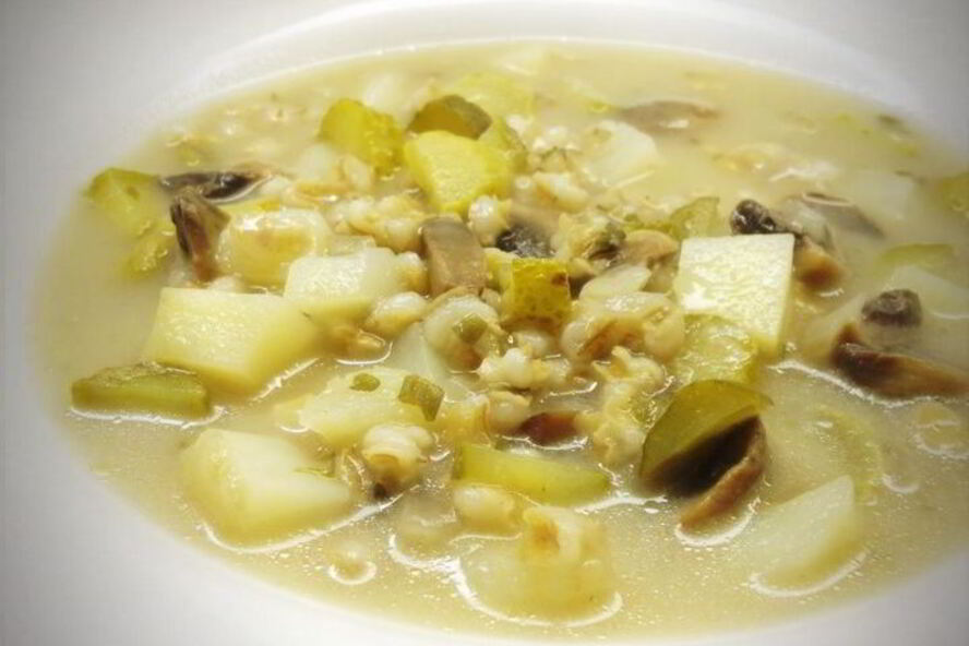 Рецепт рассольника с грибами в мультиварке