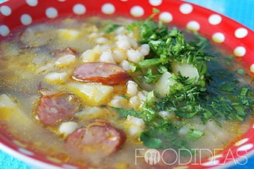 Рецепт рассольника с копченой колбасой