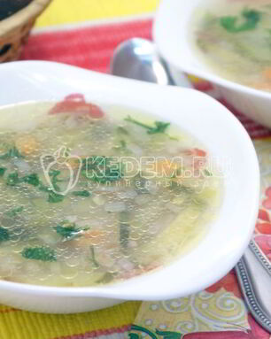 Рассольник с маринованными огурцами