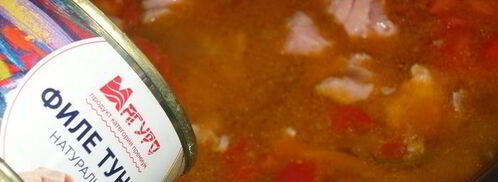 рассольник с тунцом. Шаг 21