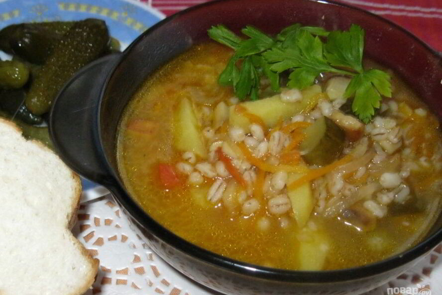 Рецепт супа рассольник классический с перловкой