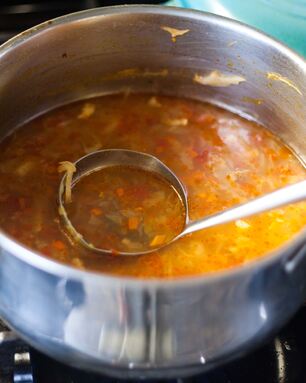 Домашние щи из свежей капусты