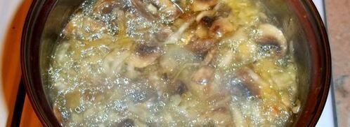 грибные щи из квашеной капусты. Шаг 8