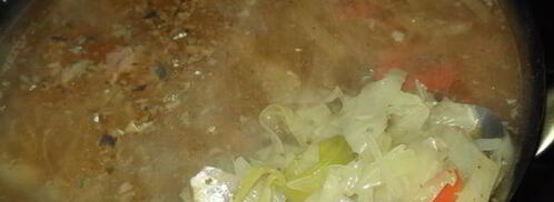 острые щи с рыбными консервами. Шаг 9