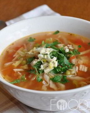 Постные щи из квашеной капусты