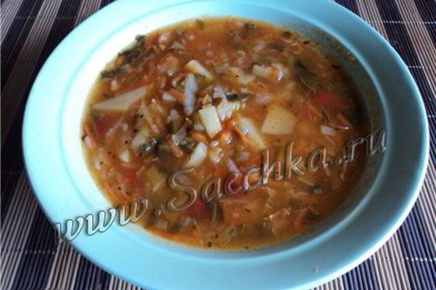 Рецепт постных щей