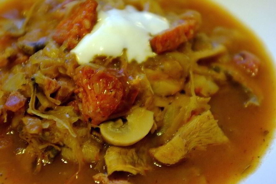 Рецепт щей из кислой капусты с грибами