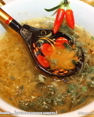 ЩИ из квашеной капусты с уткой