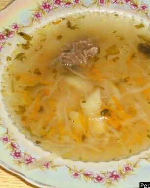 Щи кислые с говядиной