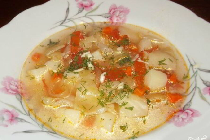 Рецепт щей на воде