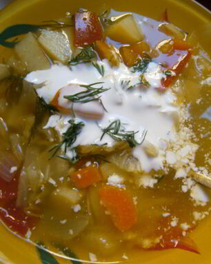 Щи с картофелем