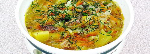 щи с рыбными консервами. Шаг 12