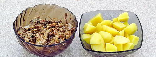 щи с рыбными консервами. Шаг 7