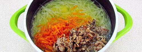 щи с рыбными консервами. Шаг 10