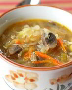 Вегетарианские щи из квашеной капусты