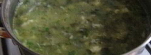 зеленые щи из шпината. Шаг 4