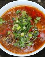 Шурпа из баранины в казане на костре