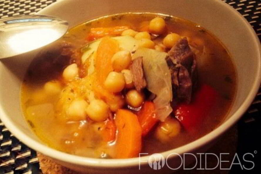 Рецепт шурпы из баранины в казане