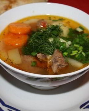 Шурпа из баранины в мультиварке