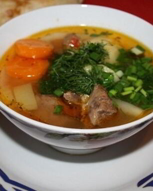 Шурпа из баранины в мультиварке