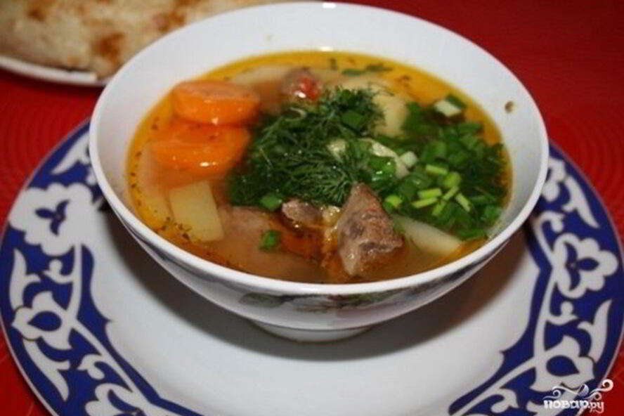 Рецепт шурпы из баранины в мультиварке