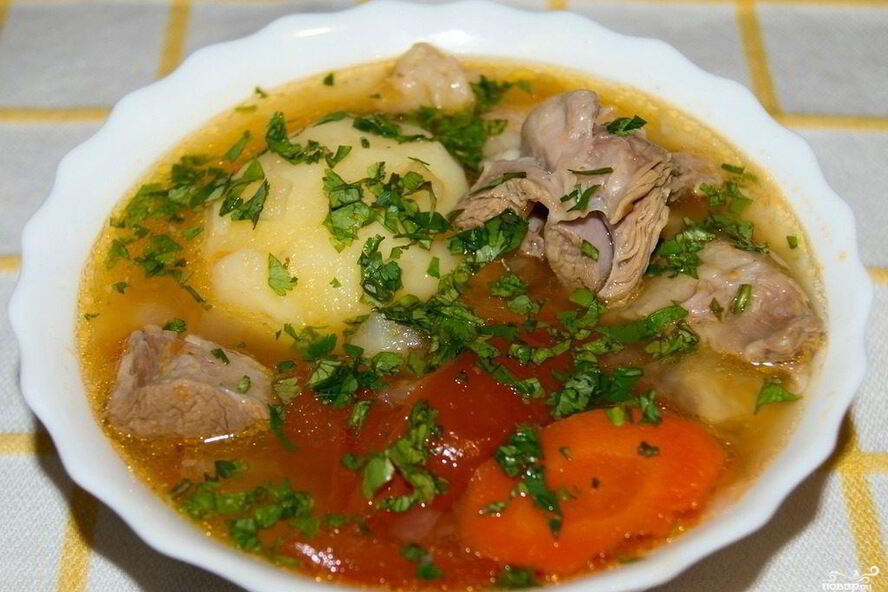 Рецепт шурпы кайнатма