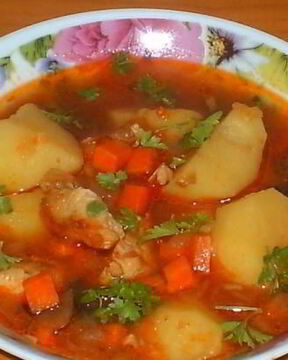 Шурпа со свининой