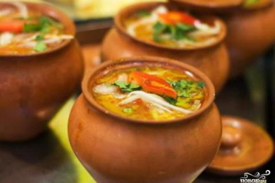 Рецепт шурпы в горшочке