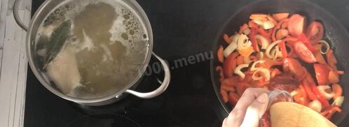 суп шурпа из курицы. Шаг 7