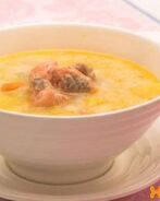 Сливочный суп с лососем