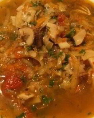 Домашняя грибная солянка