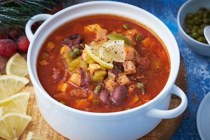 Рецепт мясной солянки на утро 1 января