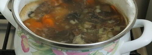 постная солянка с грибами и капустой. Шаг 11