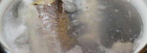 рыбная солянка с грибами и креветками. Шаг 3