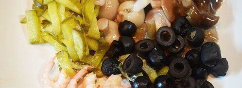 рыбная солянка с грибами и креветками. Шаг 7