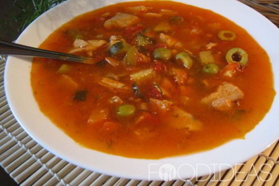 Рецепт рыбной солянки