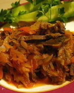 Солянка из капусты с грибами