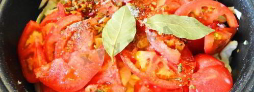 солянка из капусты с сосисками и помидор в мультиварке. Шаг 8