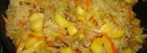 солянка из свежей капусты с картошкой. Шаг 7