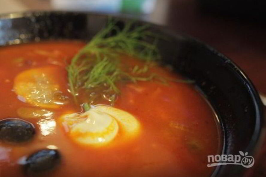 Рецепт солянки легкой