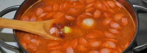 солянка с фрикадельками и фасолью. Шаг 6