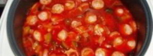 солянка с картошкой в мультиварке. Шаг 11