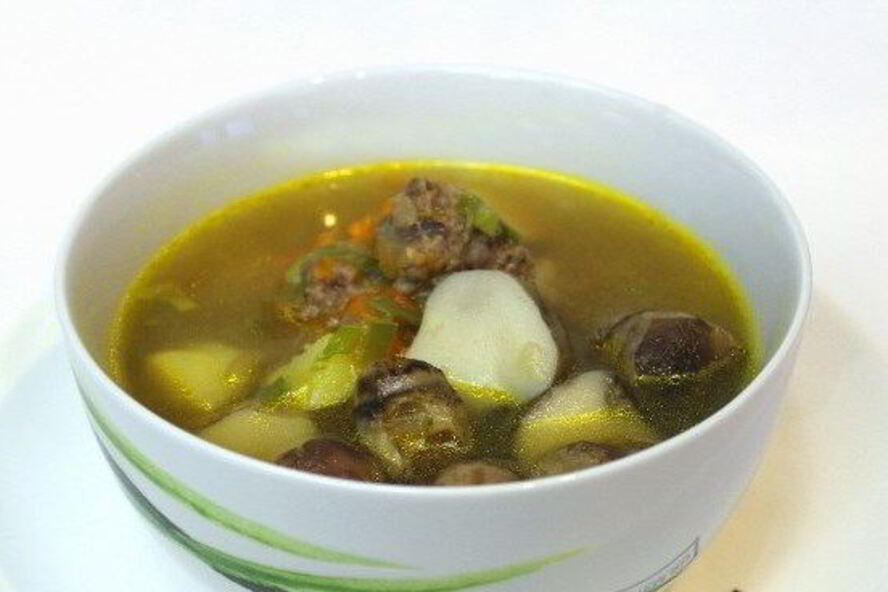 Рецепт супа грибного с фрикадельками