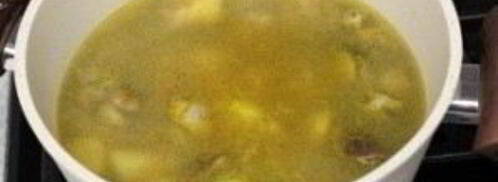 суп грибной с фрикадельками. Шаг 7