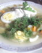 Суп из щавеля с рисом